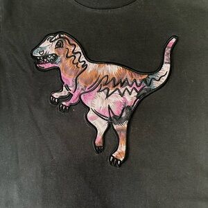 Coach Black T-Shirt with Logo Detail